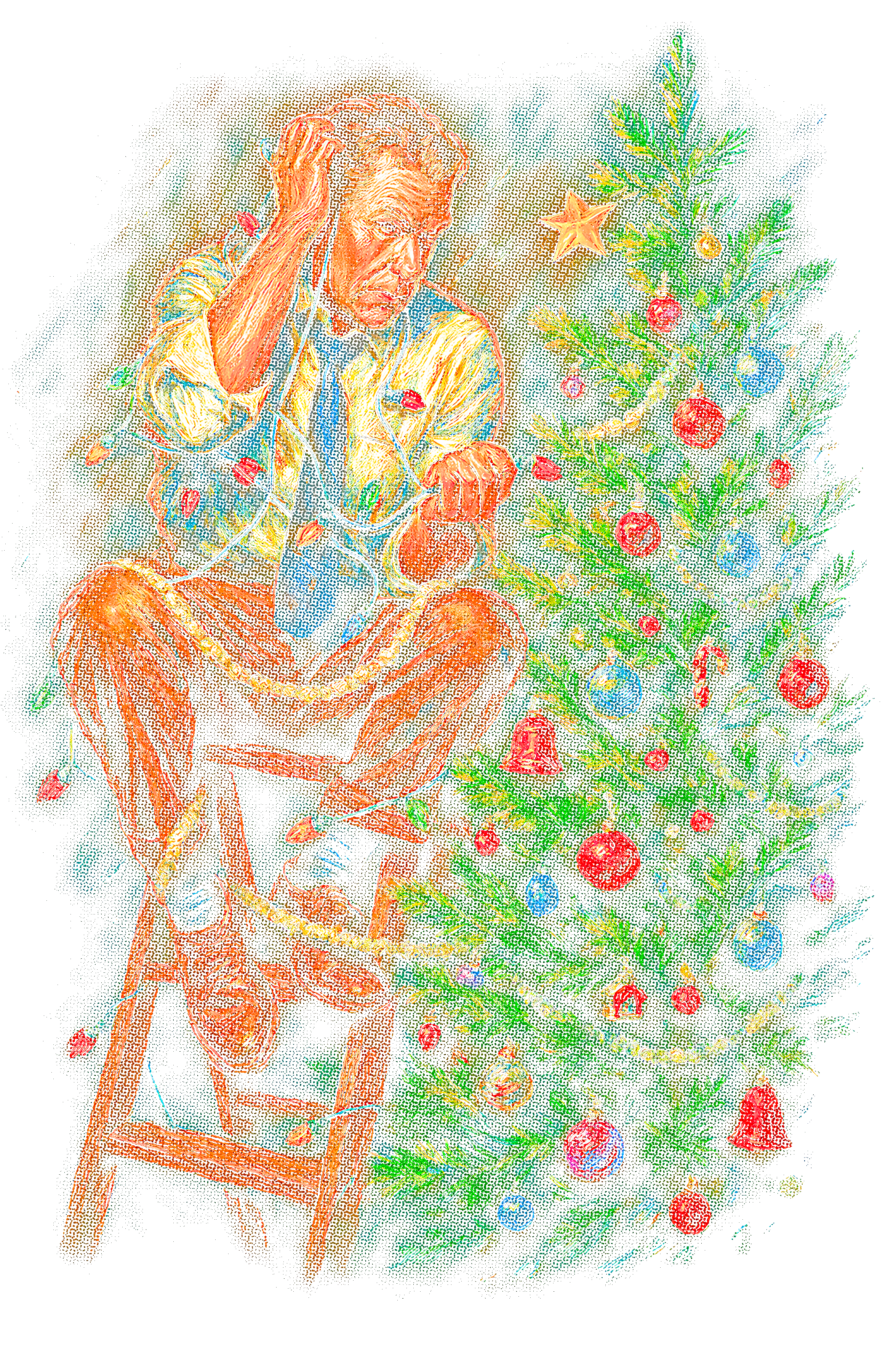 Christmas_93 "Halftone" (Black_Backround)