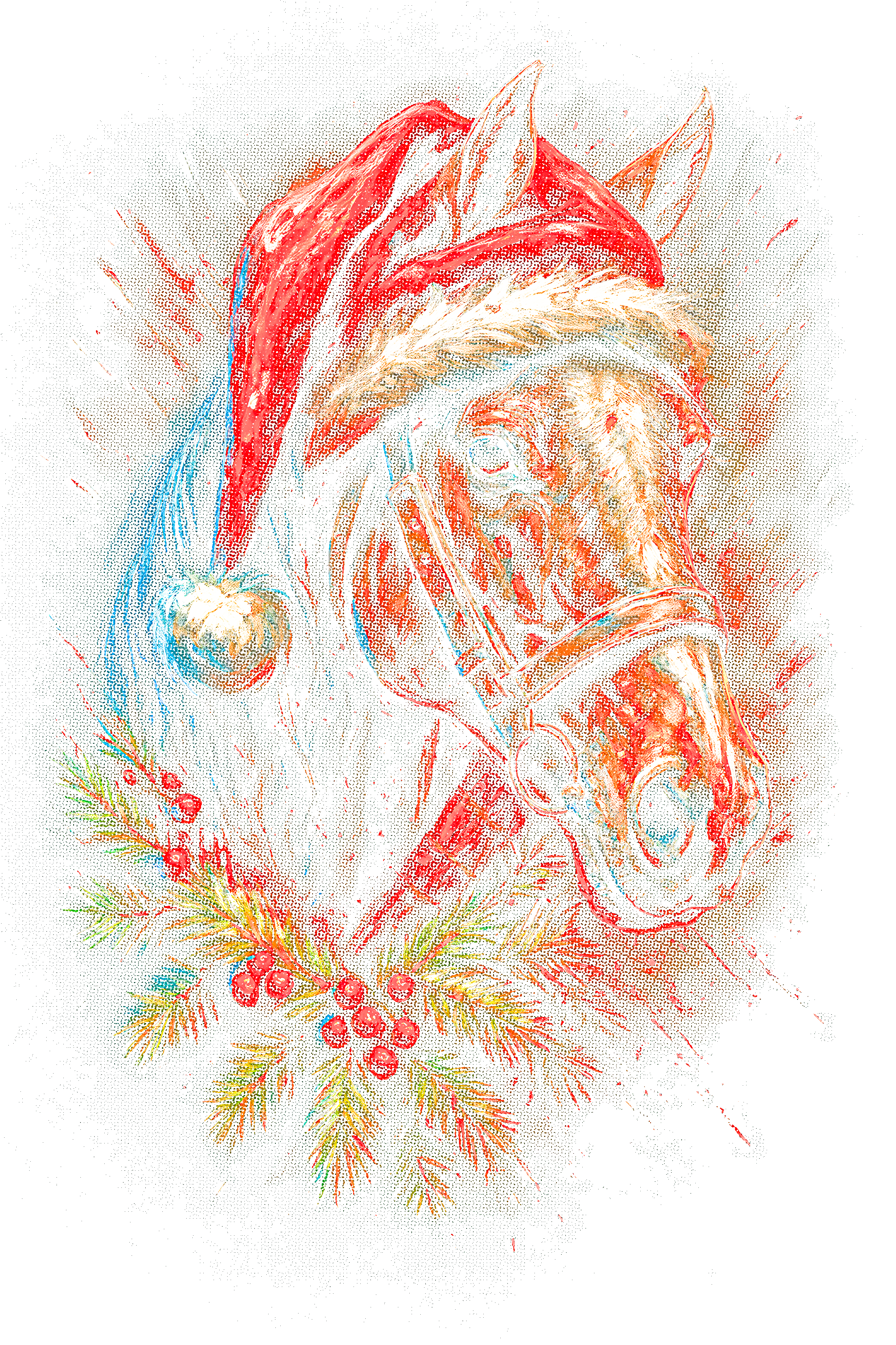 Christmas_96 "Halftone" (Black_Backround)