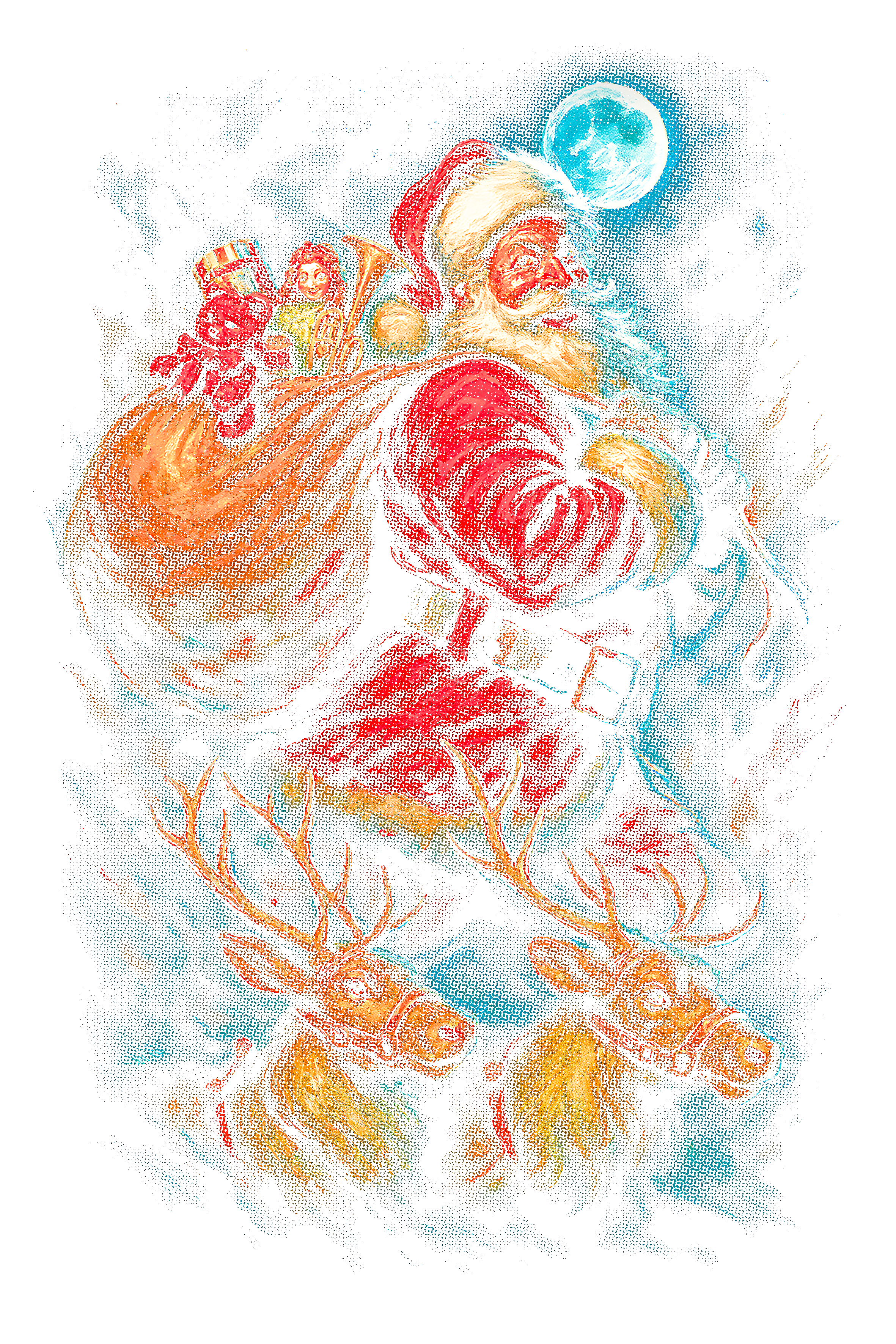 Christmas_108 "Halftone" (Black_Backround)
