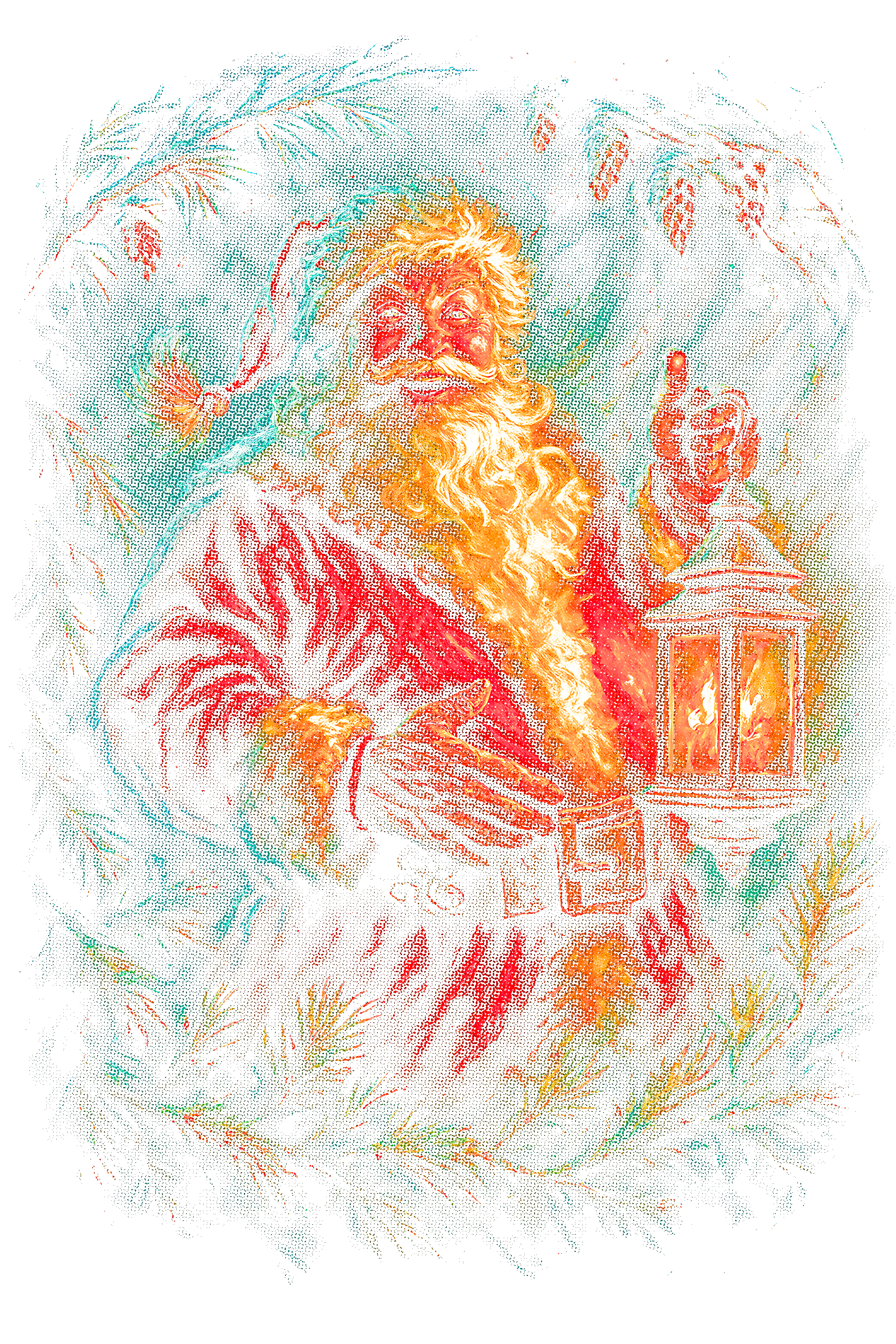 Christmas_104 "Halftone" (Black_Backround)