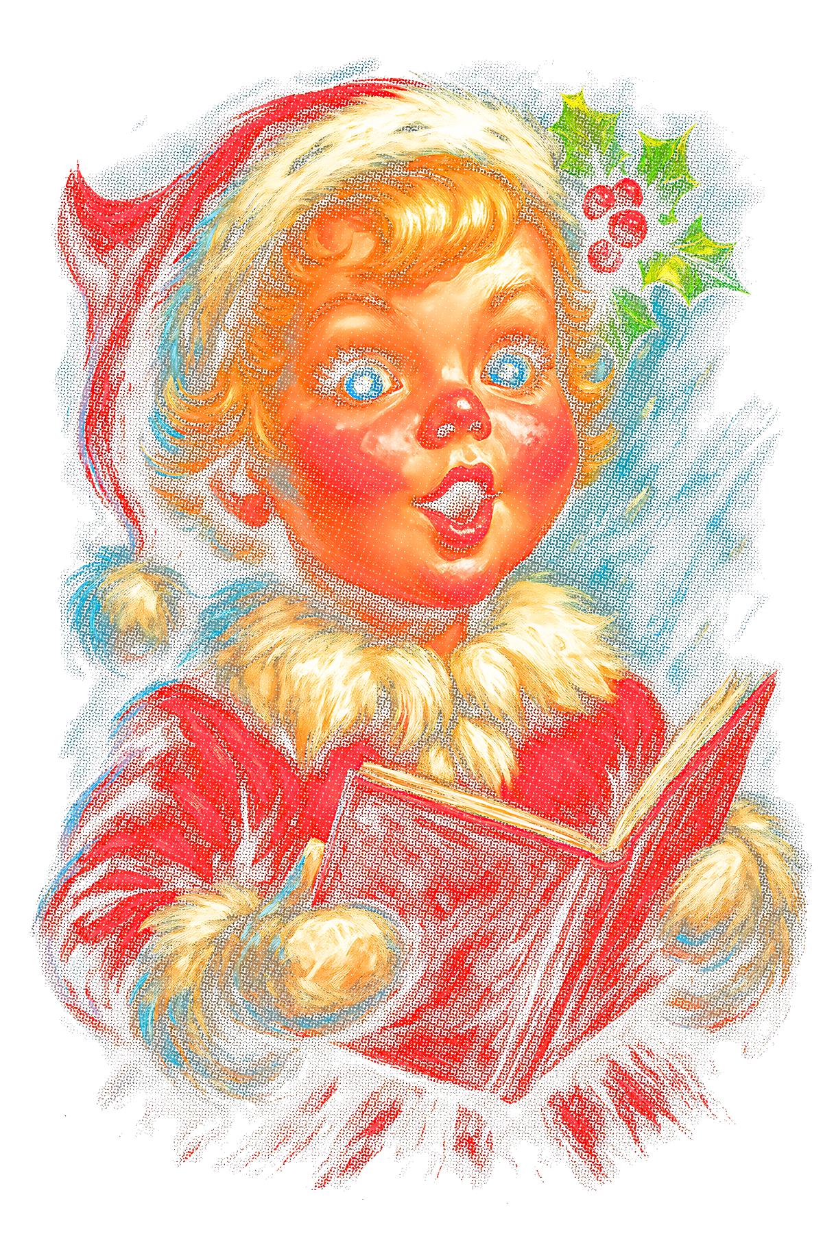 Christmas_105 "Halftone" (Black_Backround)