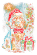 Christmas_103 "Halftone" (Black_Backround)