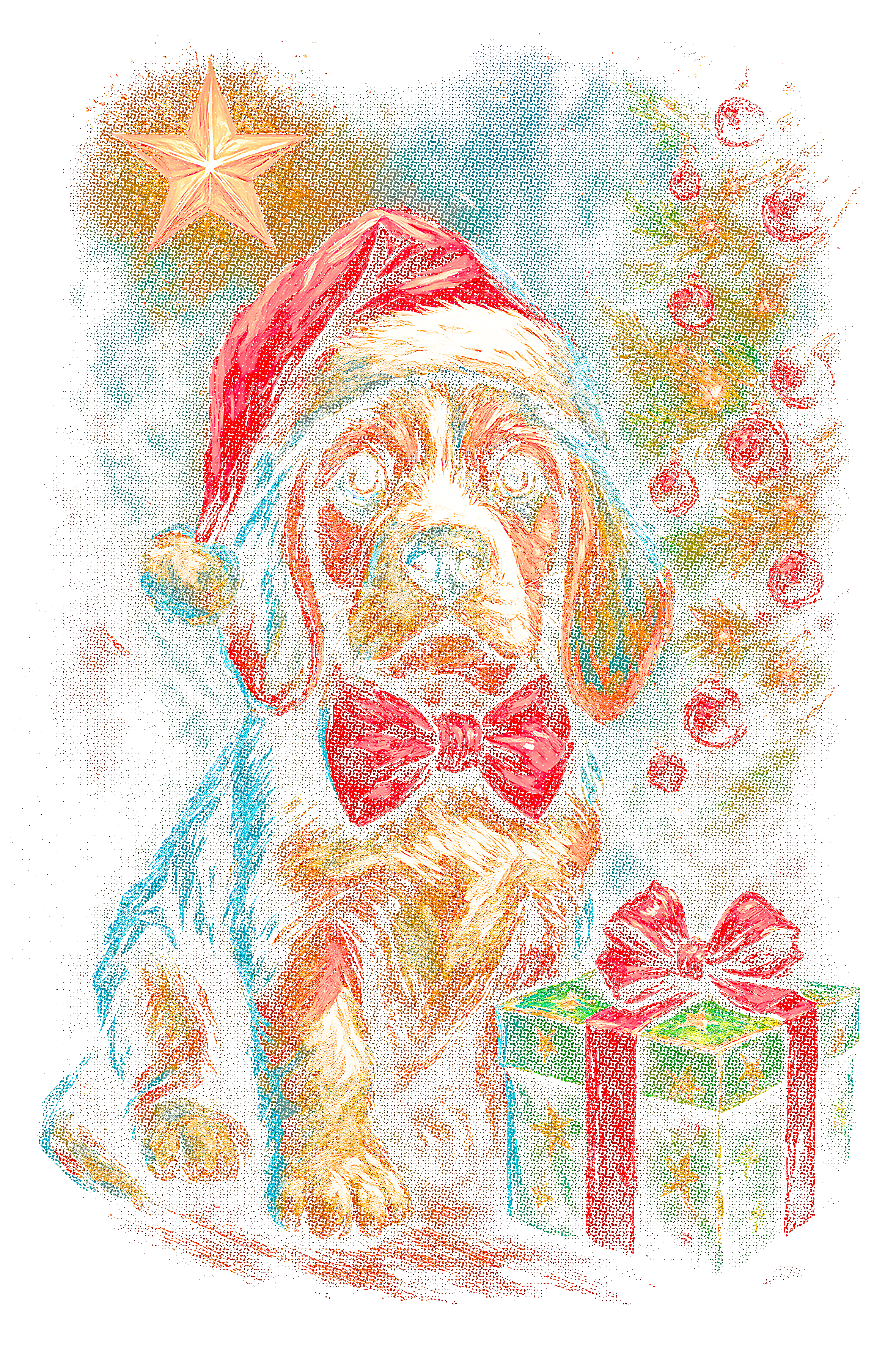 Christmas_103 "Halftone" (Black_Backround)