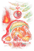 Christmas_117 "Halftone" (Black_Backround)