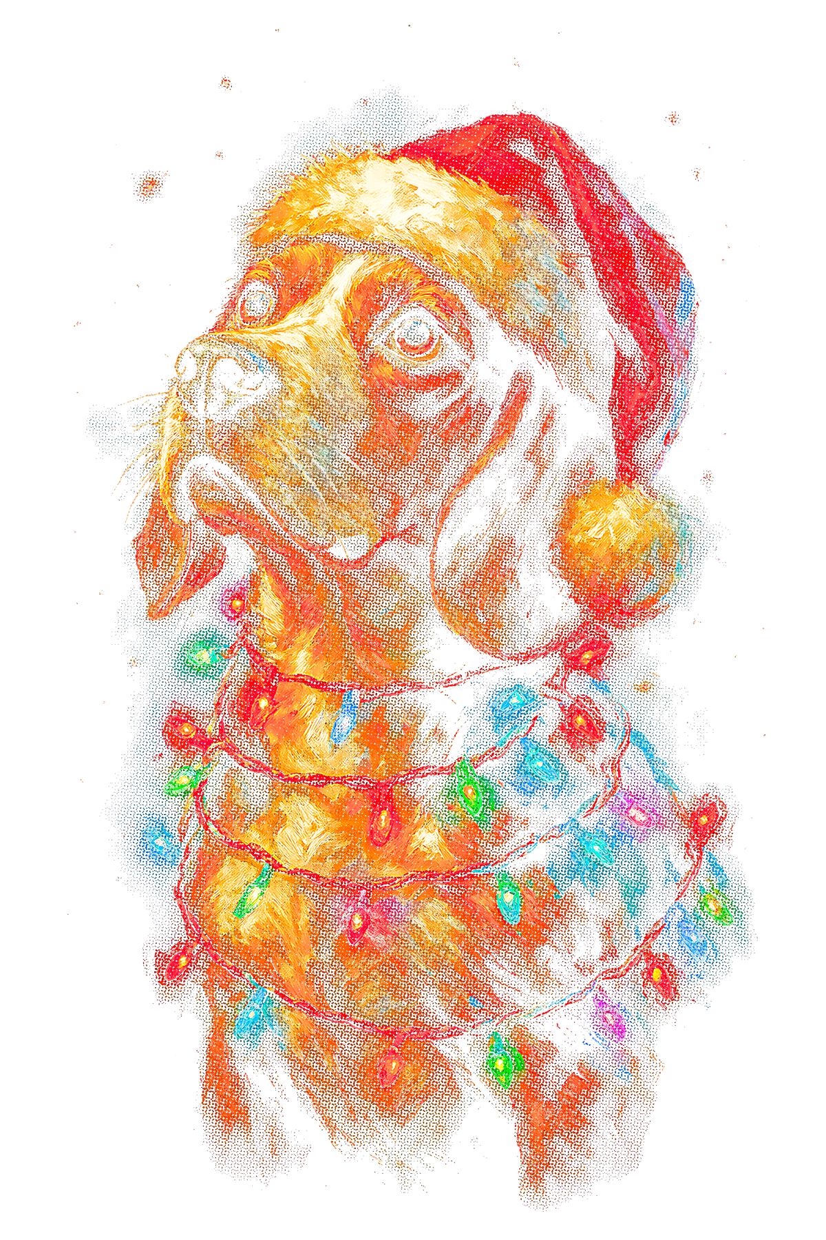 Christmas_126 "Halftone" (Black_Backround)
