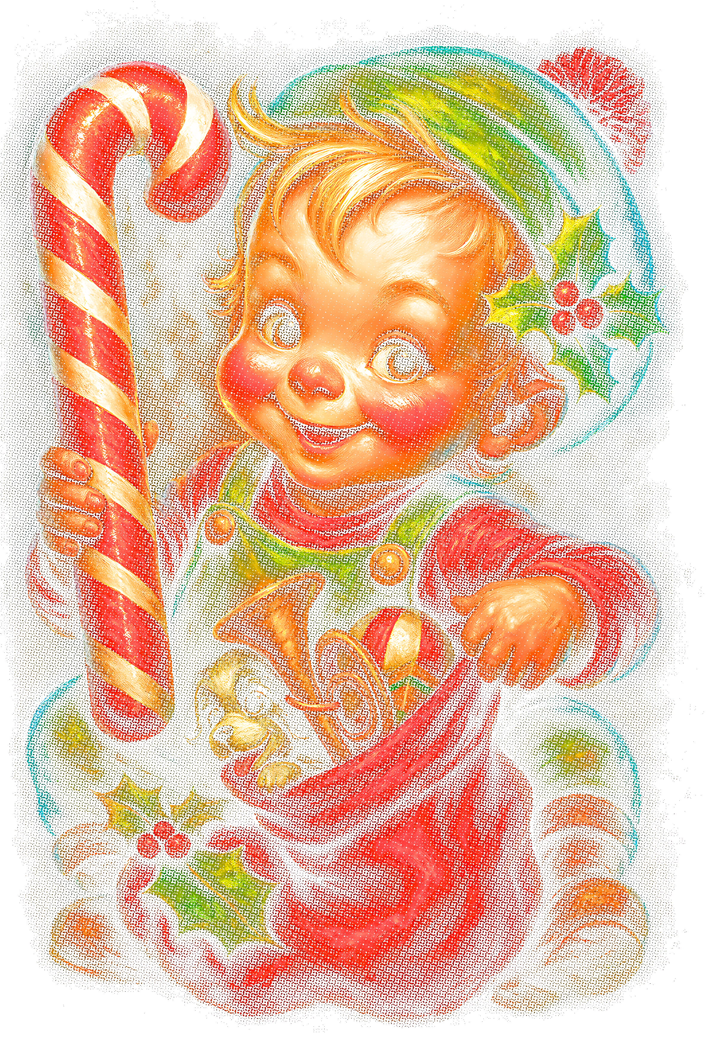 Christmas_116 "Halftone" (Black_Backround)