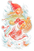 Christmas_118 "Halftone" (Black_Backround)