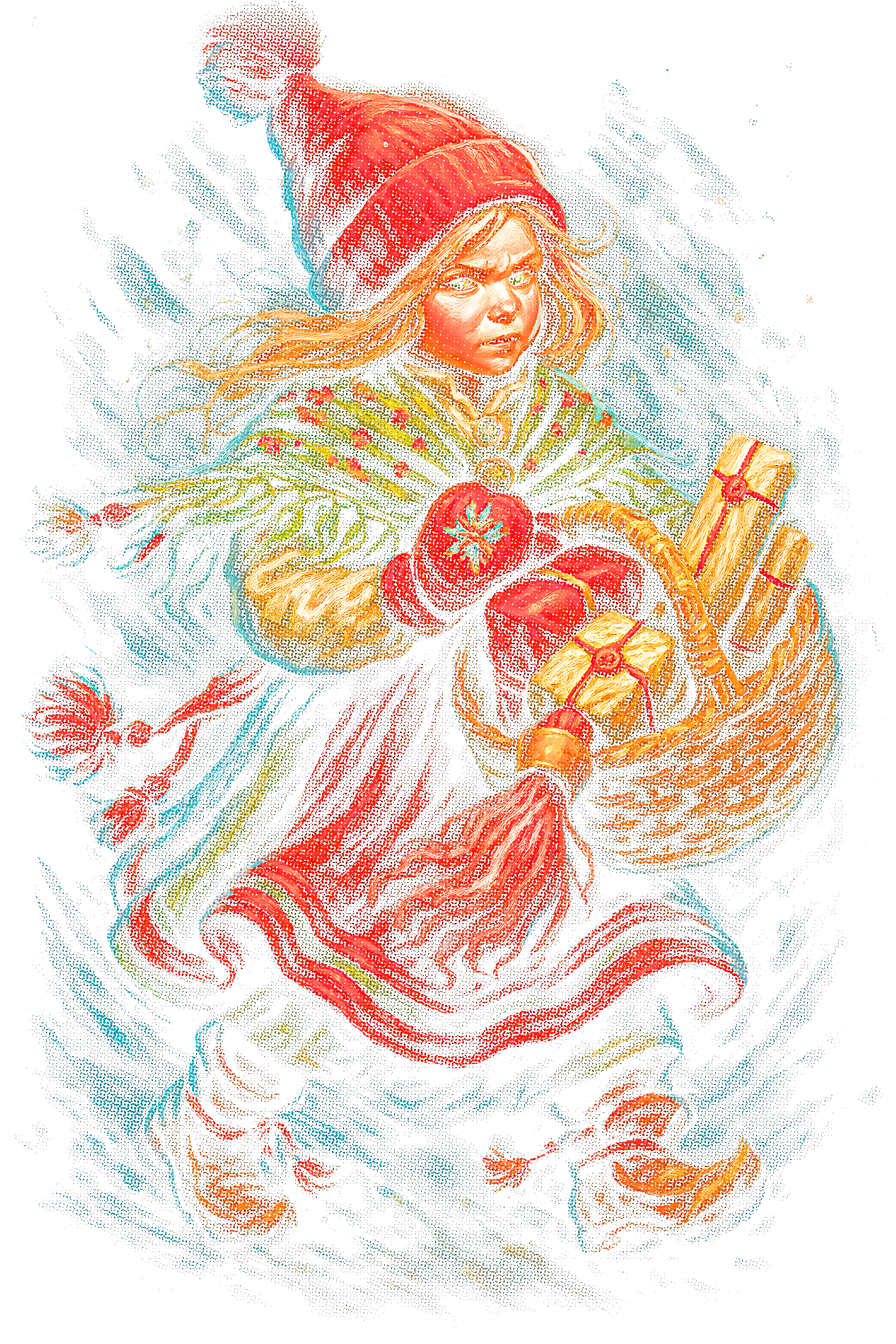 Christmas_118 "Halftone" (Black_Backround)