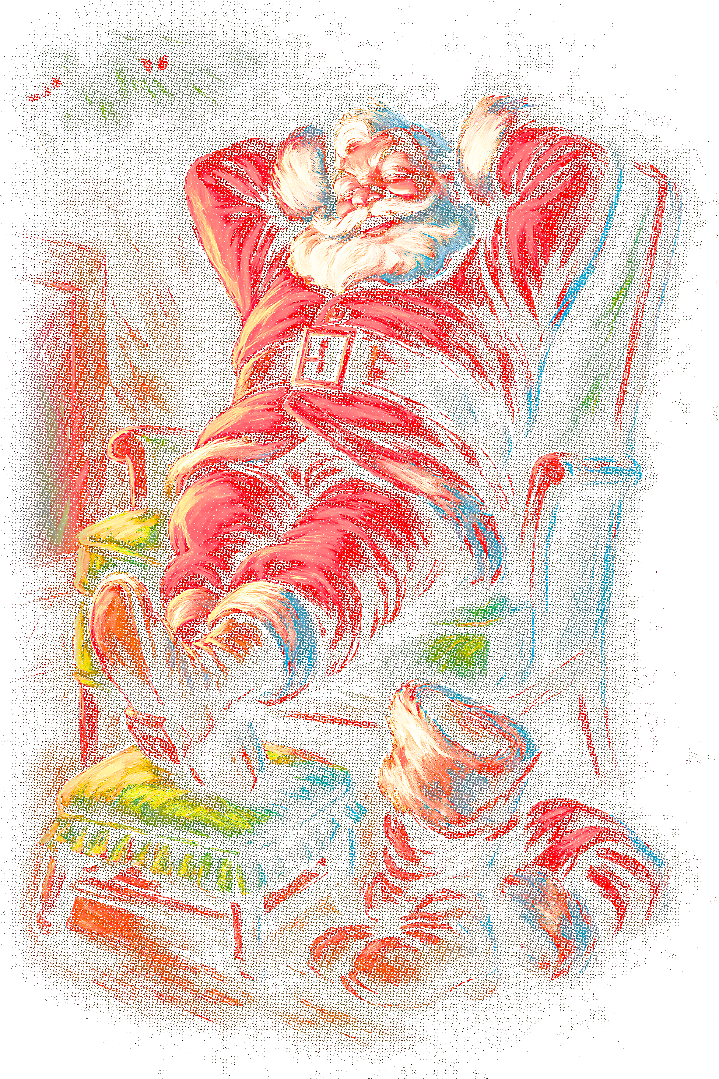 Christmas_111 "Halftone" (Black_Backround)