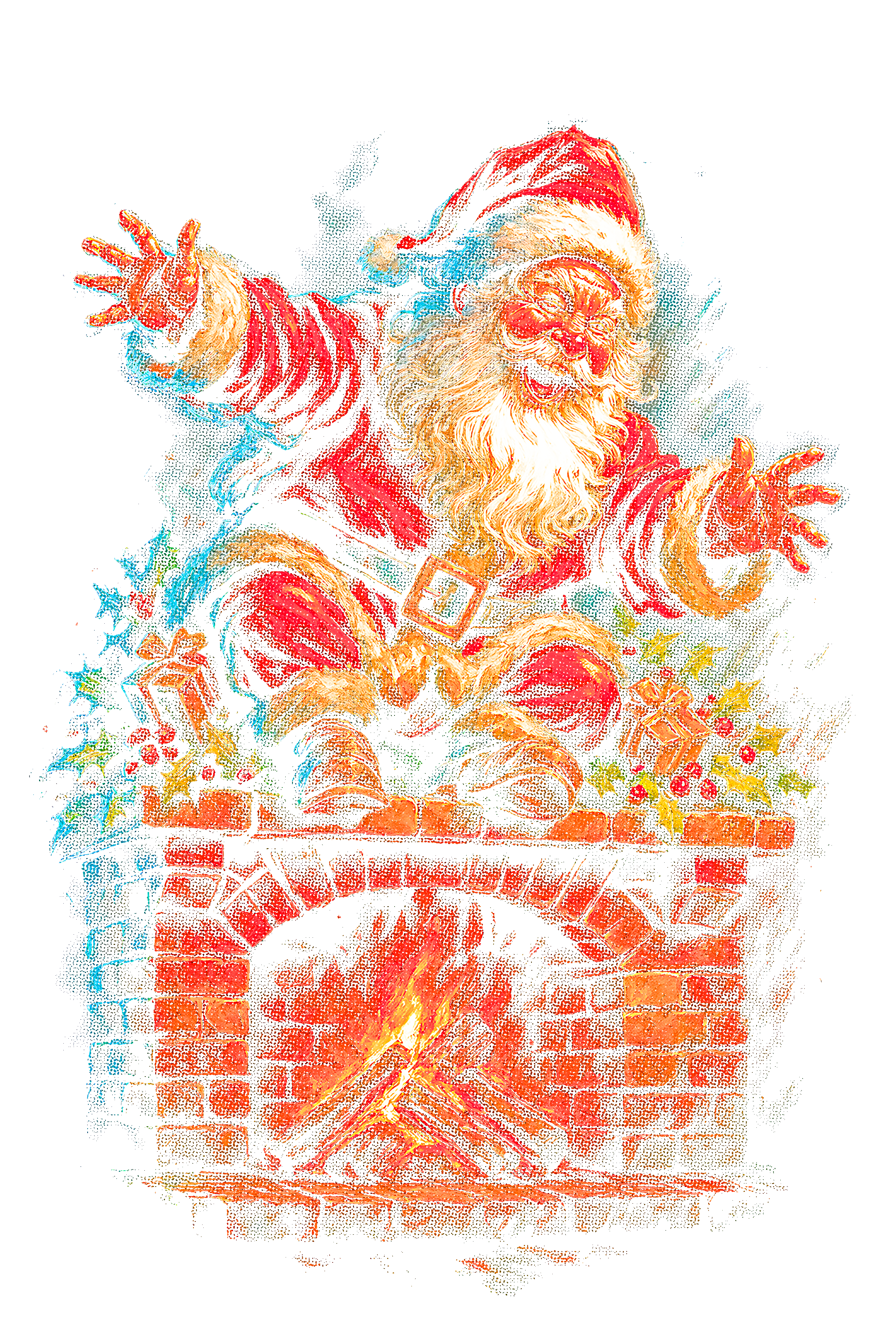 Christmas_125 "Halftone" (Black_Backround)
