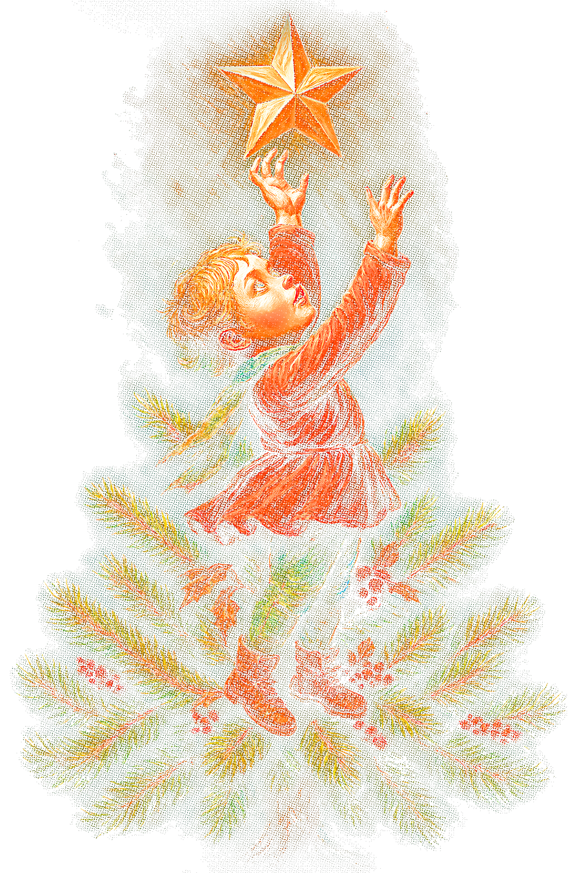 Christmas_124 "Halftone" (Black_Backround)