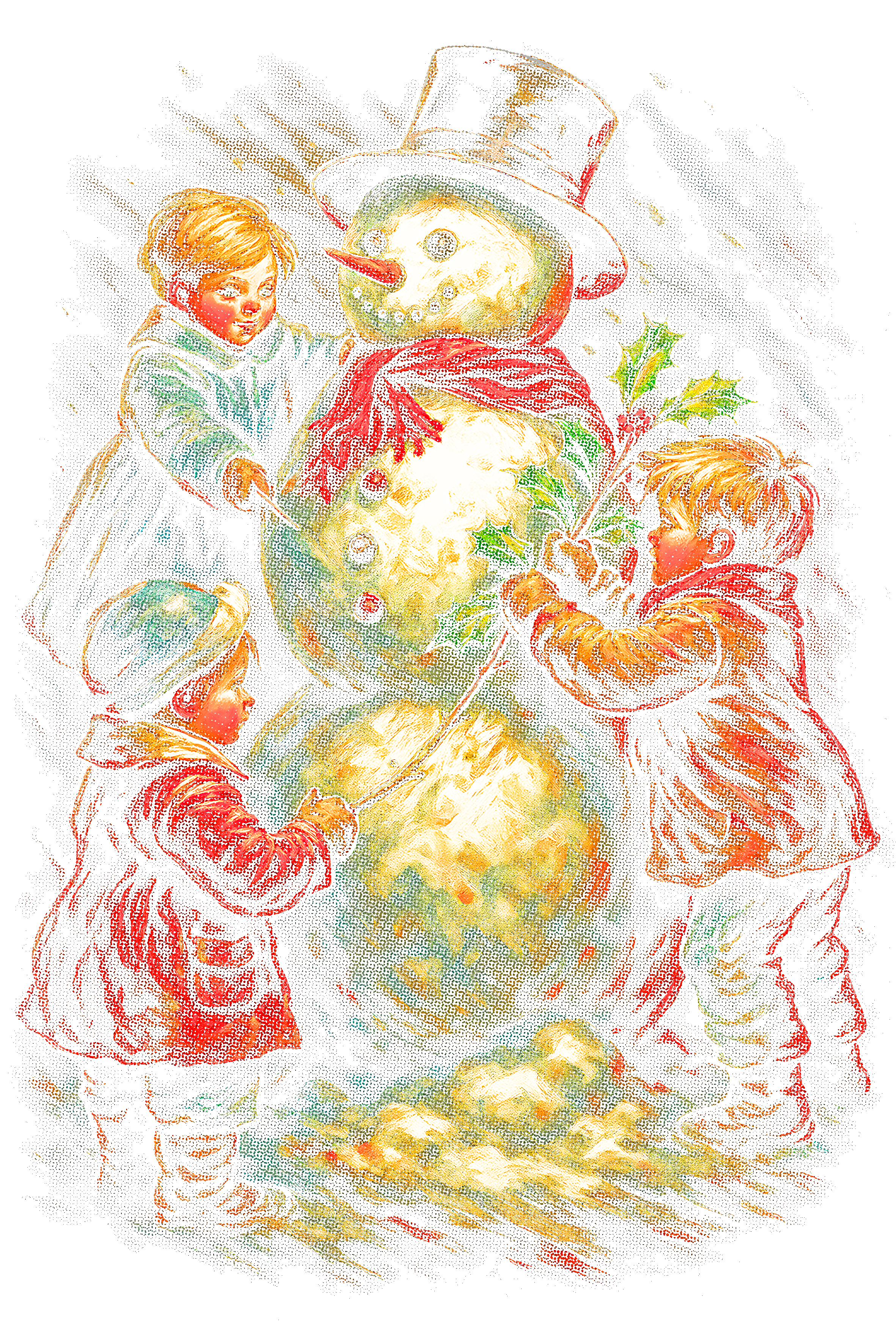 Christmas_114 "Halftone" (Black_Backround)