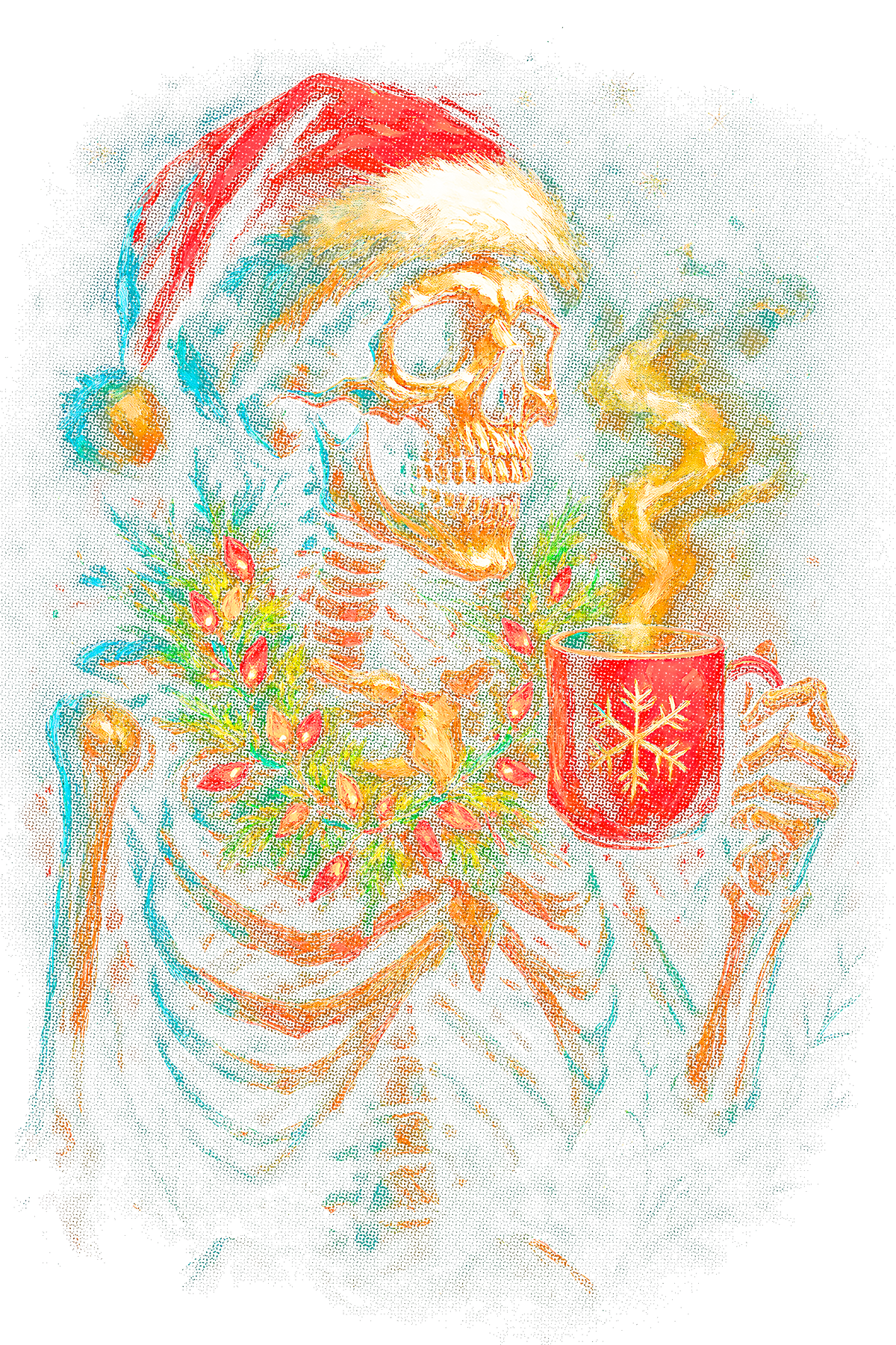 Christmas_112 "Halftone" (Black_Backround)