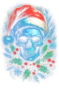Christmas_120 "Halftone" (Black_Backround)
