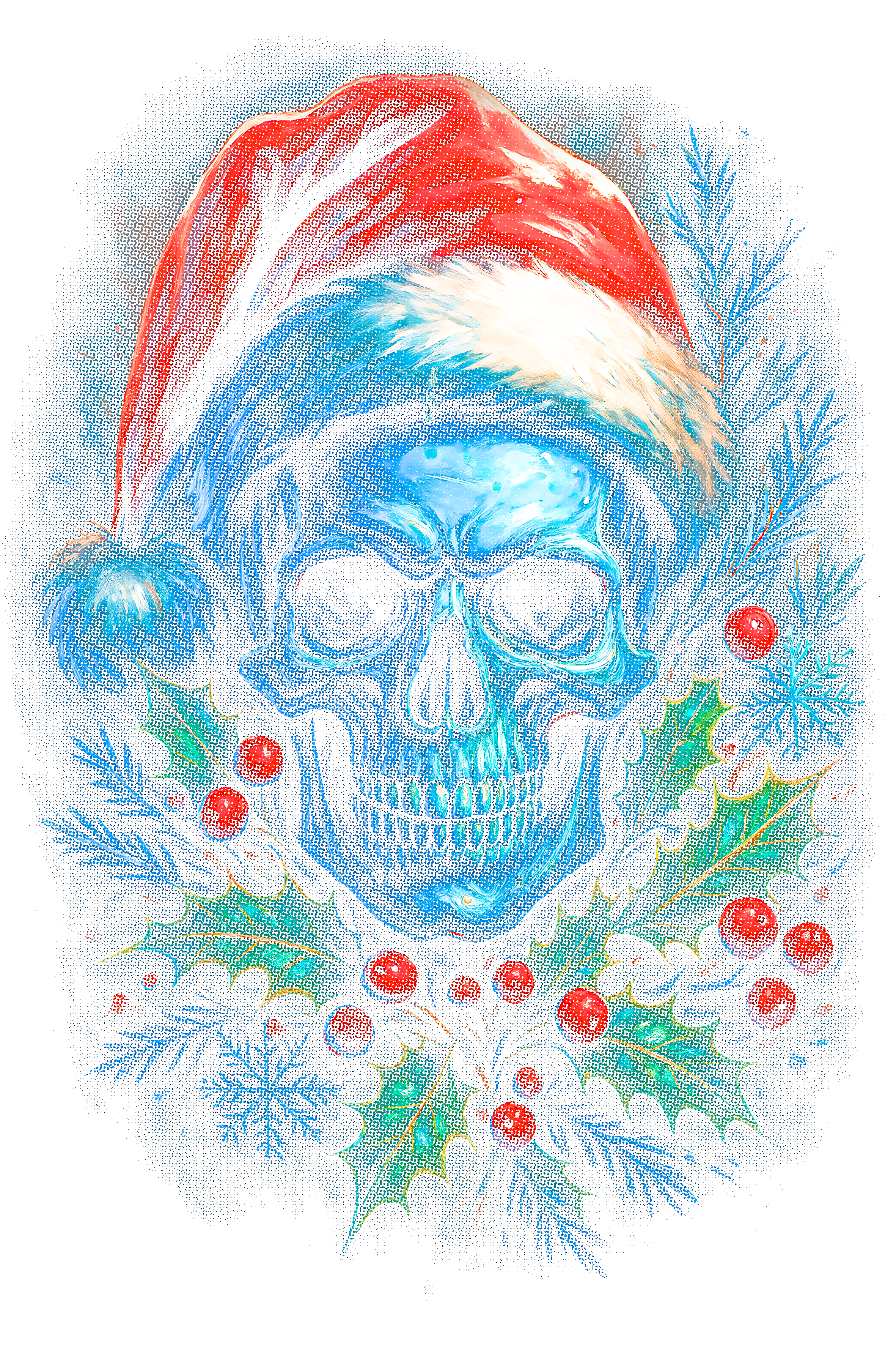 Christmas_120 "Halftone" (Black_Backround)