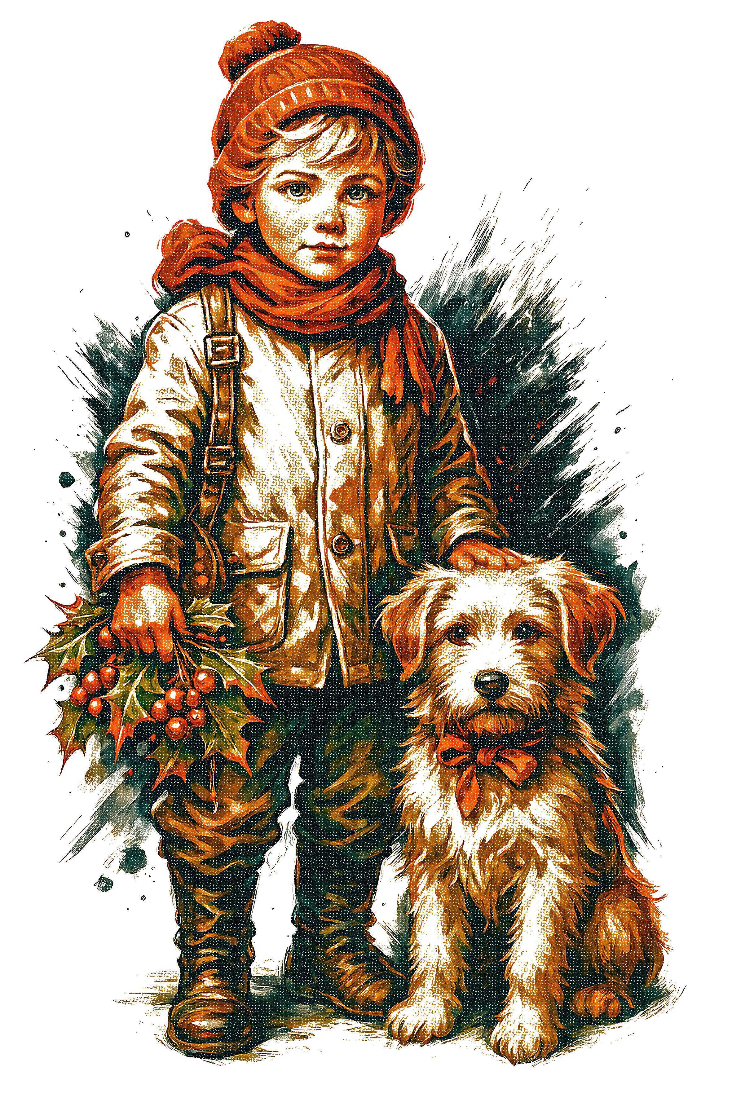Christmas_116 "Halftone" (White_Backround)