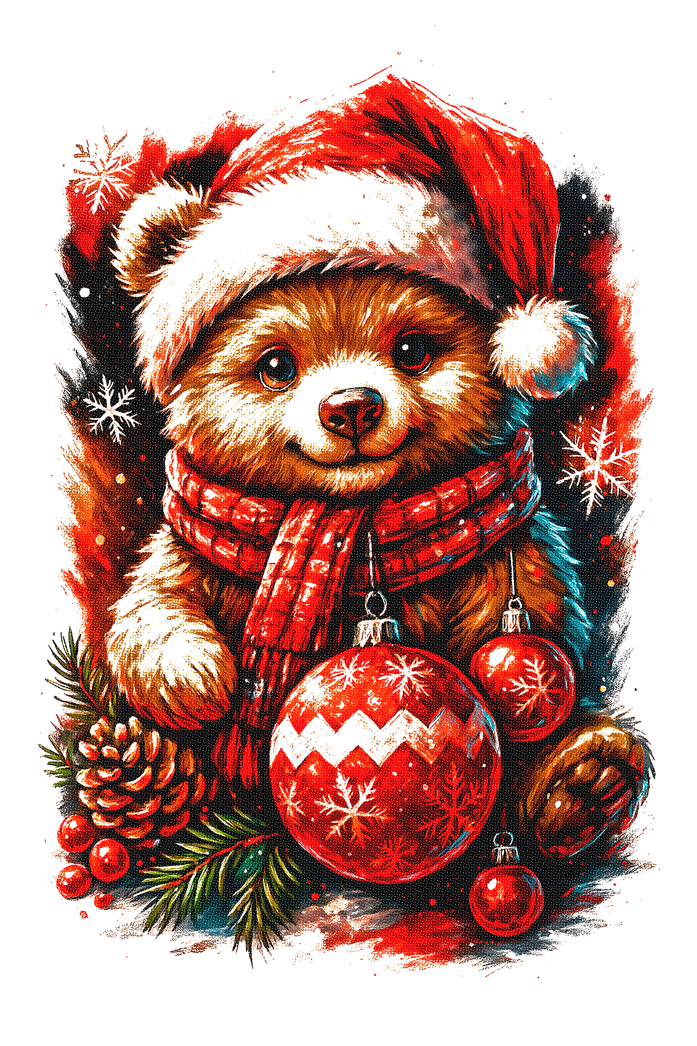 Christmas_103 "Halftone" (White_Backround)