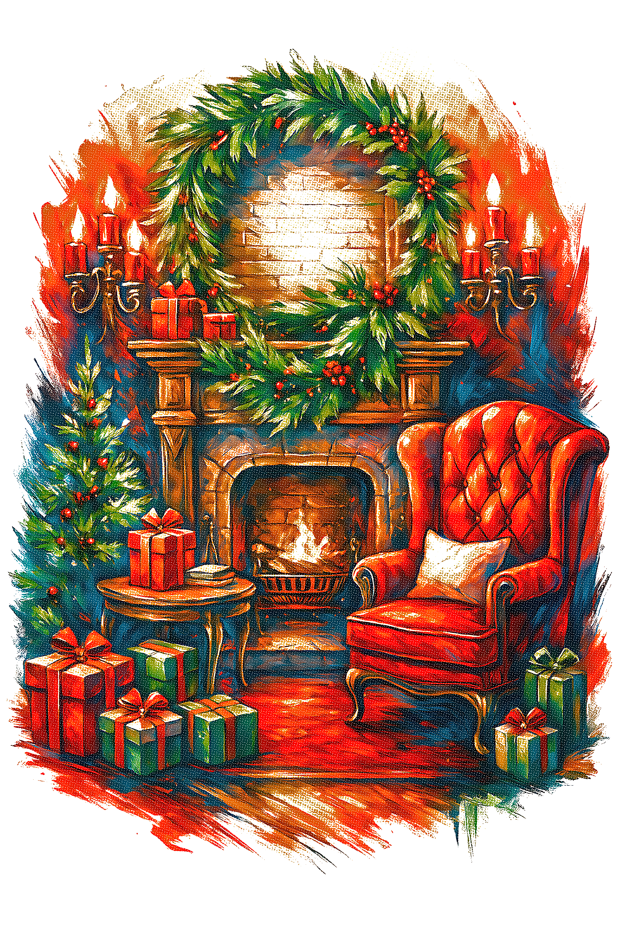 Christmas_95 "Halftone" (White_Backround)