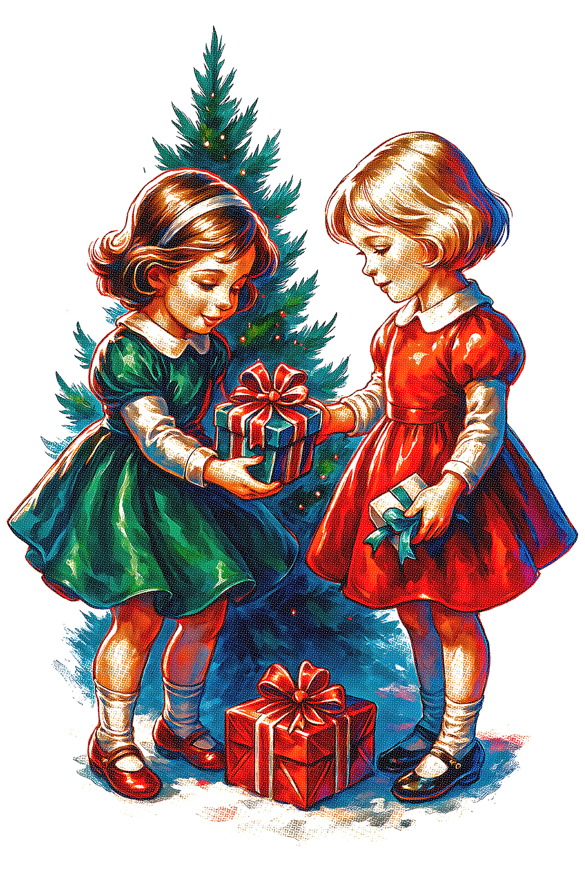 Christmas_117 "Halftone" (White_Backround)