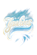 New York Yankees Halftone (black backround)