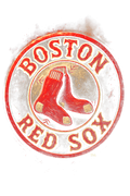 Boston Red Sox Halftone (black backround)