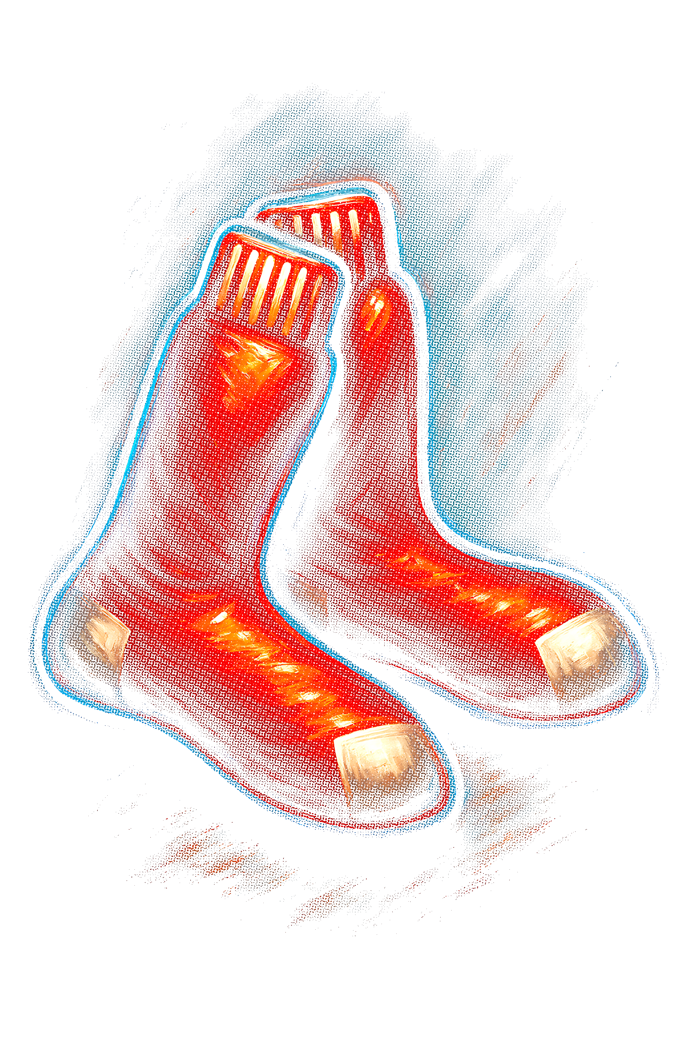 Red Sox Halftone (black backround)