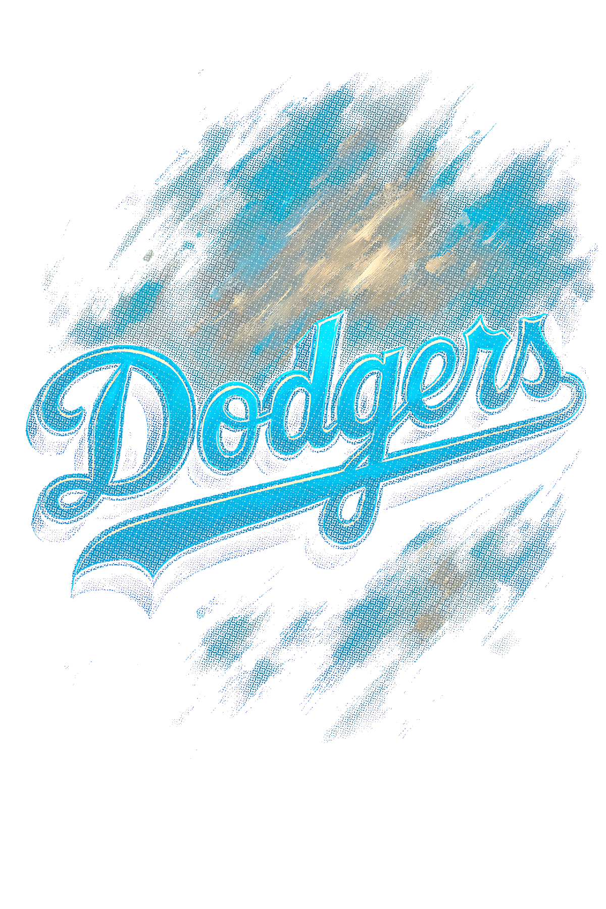 Dodgers Halftone (black backround)