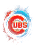 Cubs Halftone (black backround)