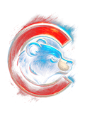 Chicago Bears Halftone (black backround)