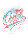 Cubs Halftone (black backround)
