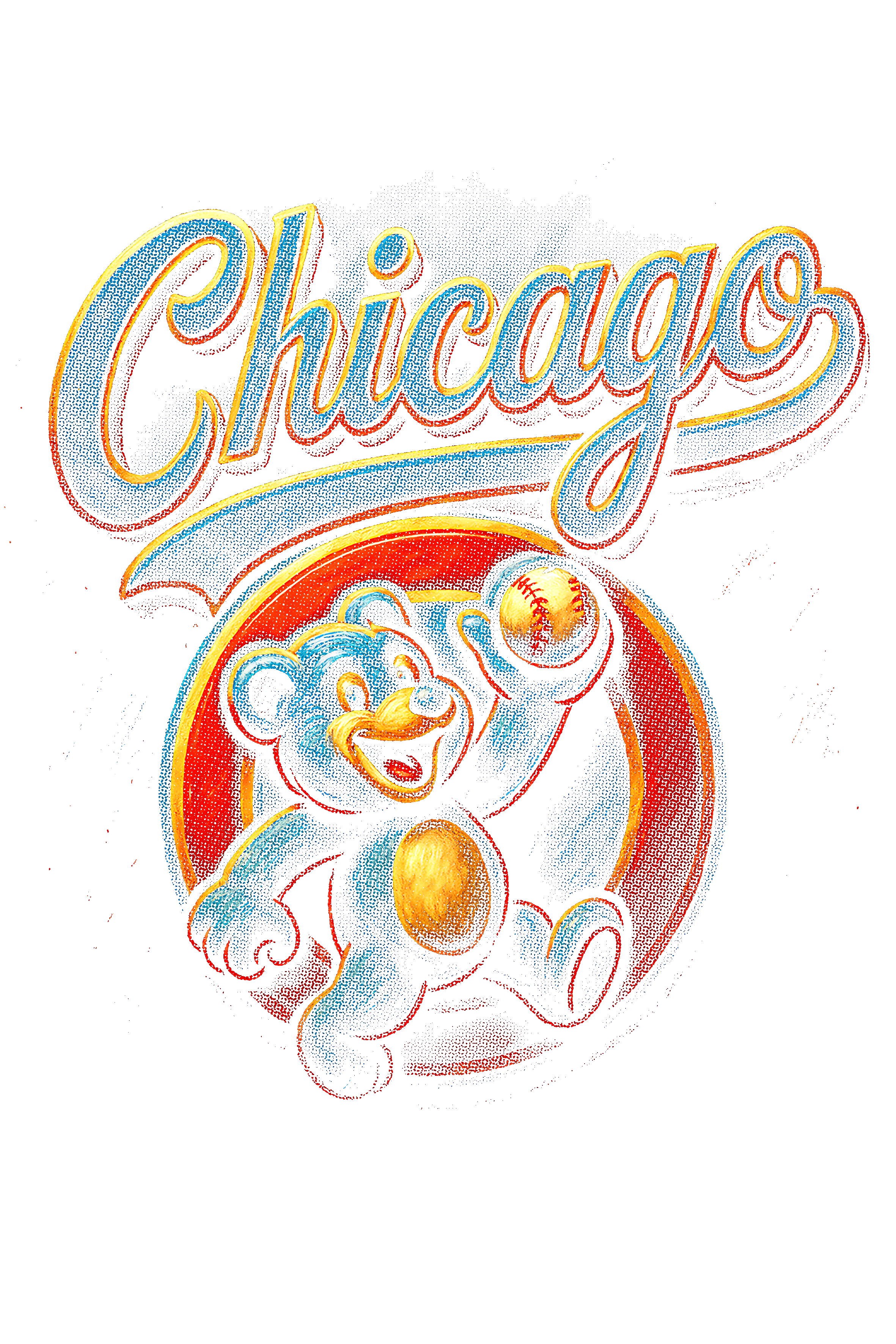 Chicago Halftone (black backround)