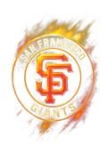 SF Giants Halftone (black backround)
