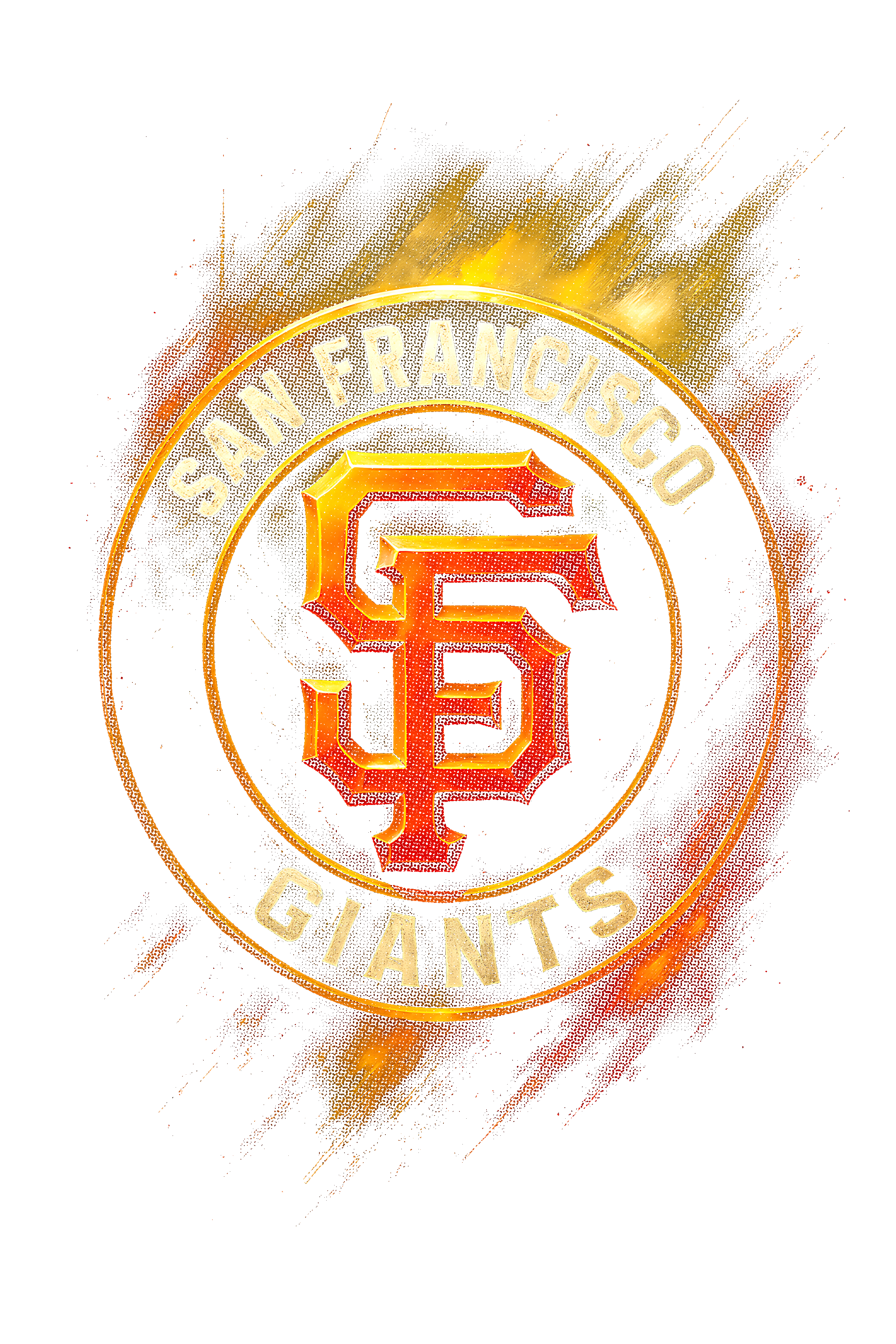 SF Giants Halftone (black backround)