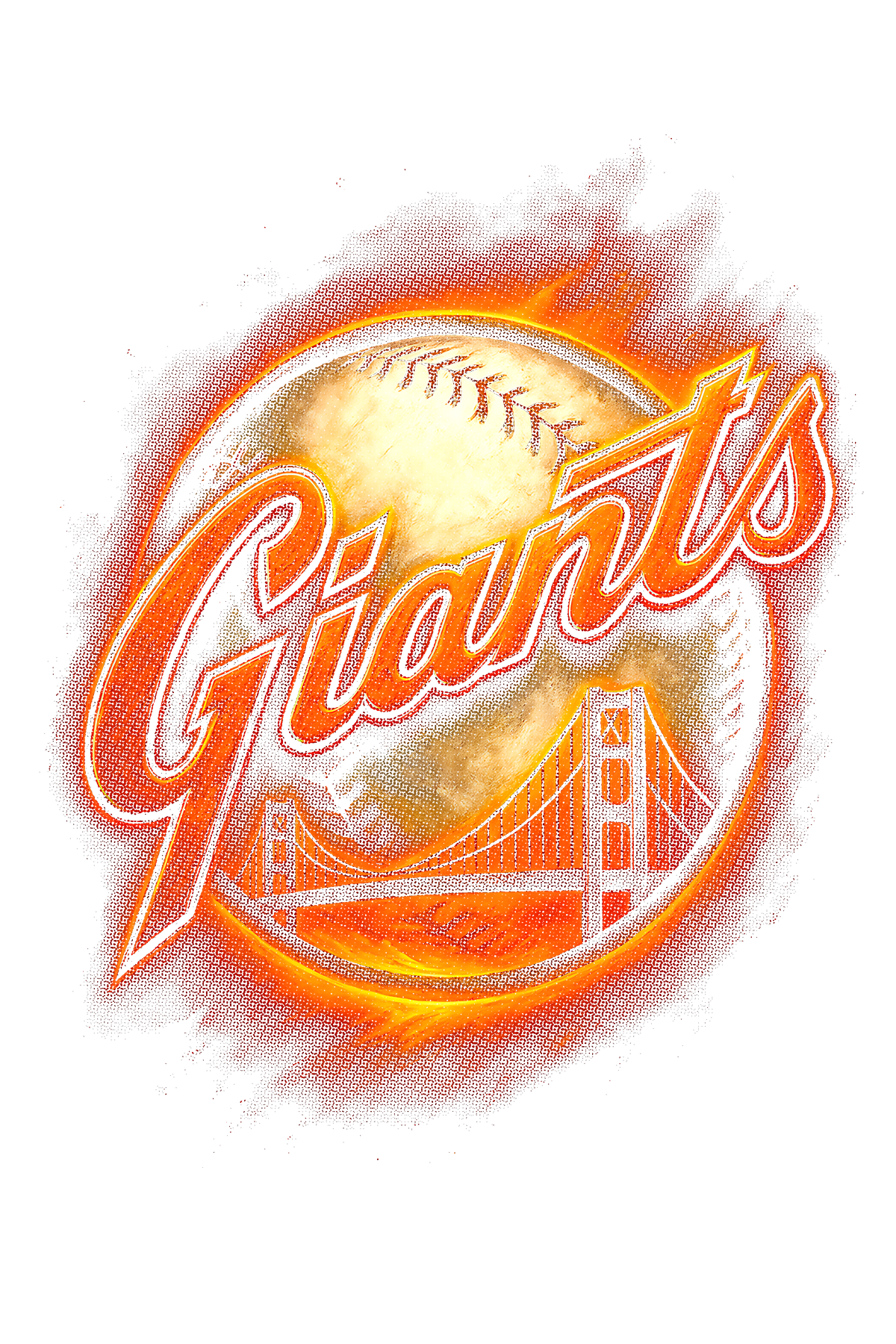 Giants Halftone (black backround)