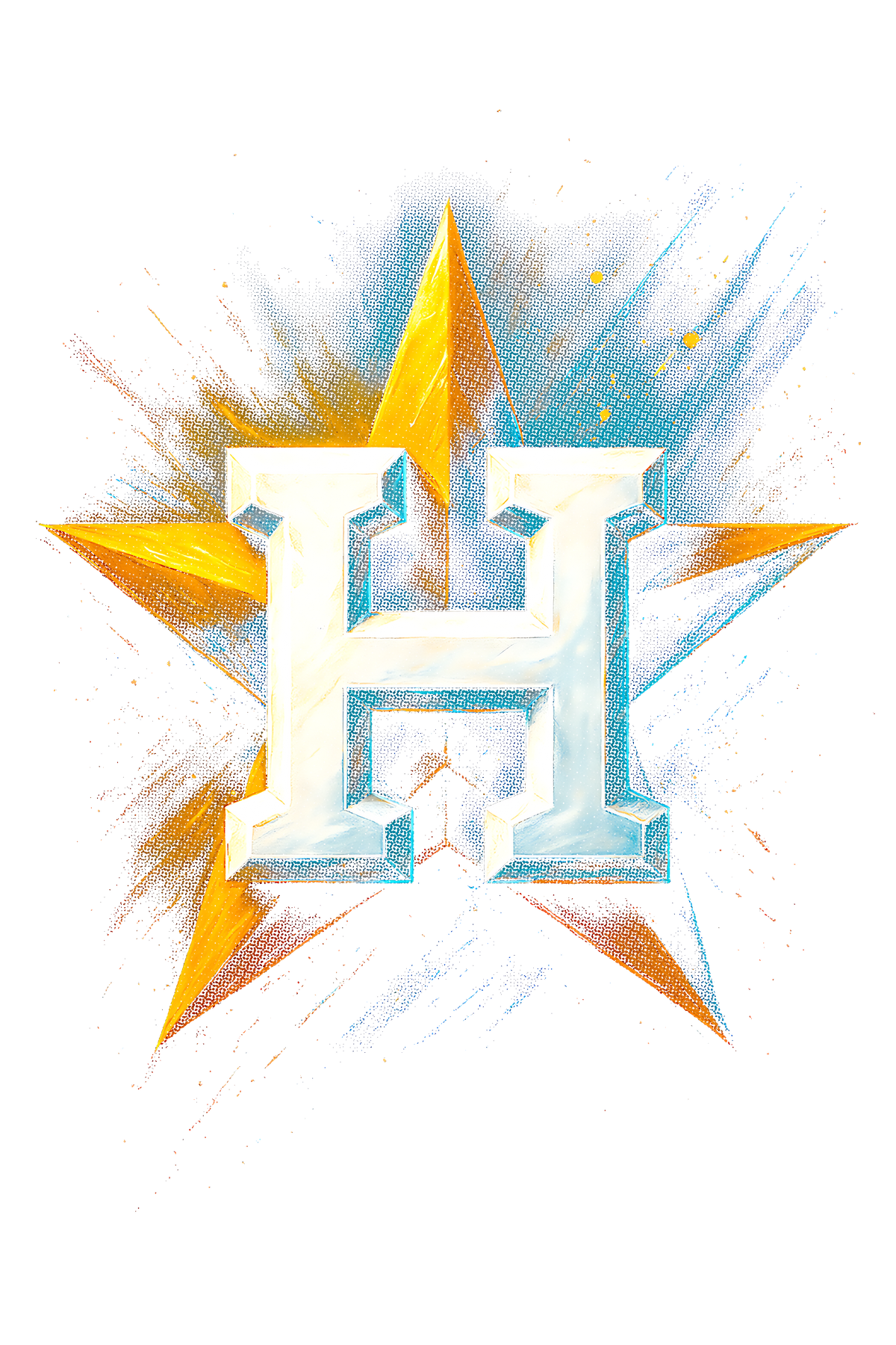 H Halftone (black backround)