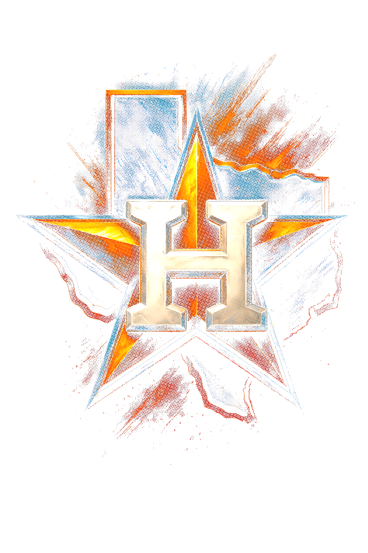 H Halftone (black backround)