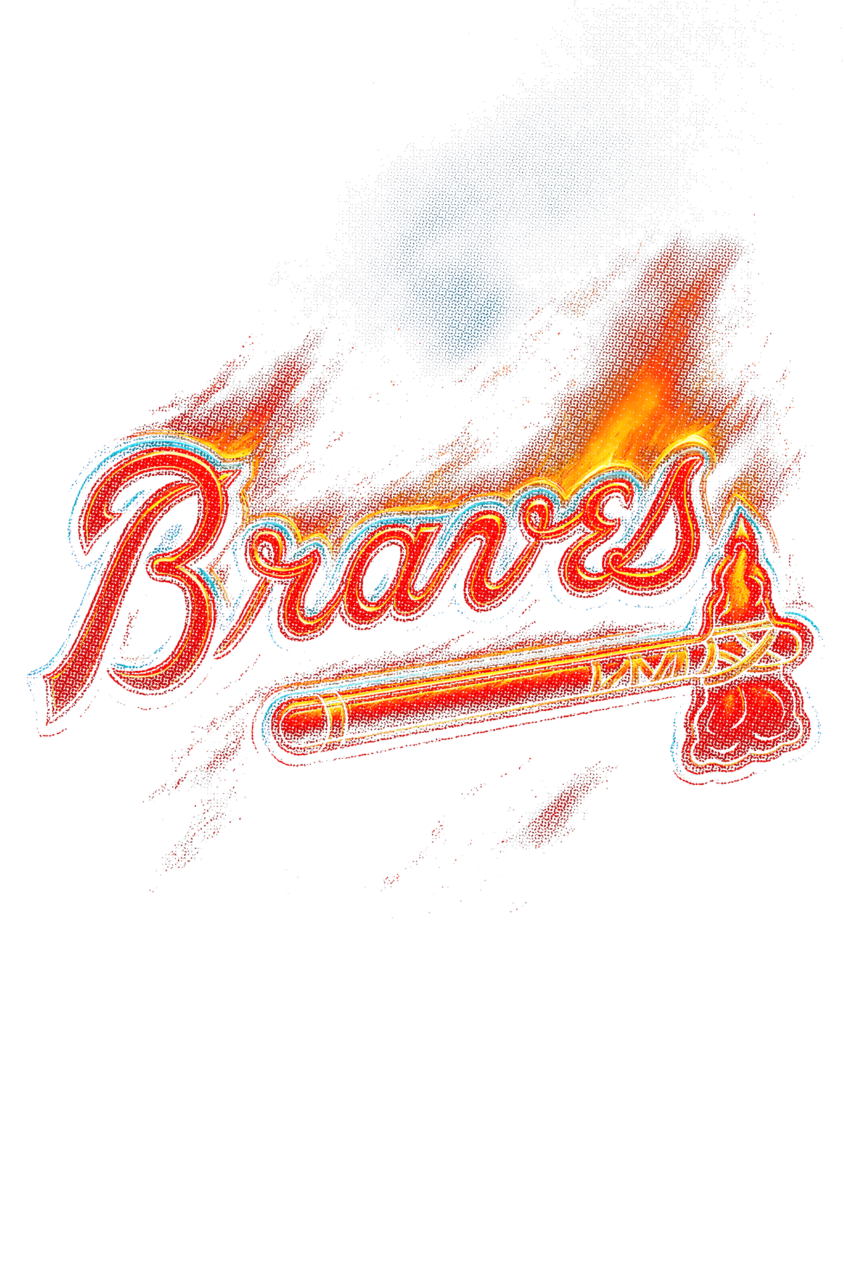 Braves Halftone (black backround)