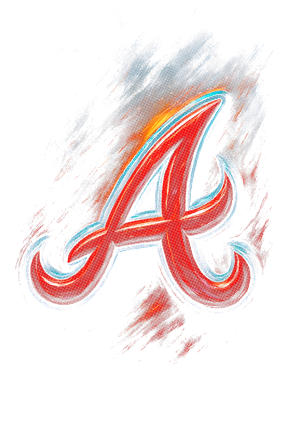 A's Halftone (black backround)