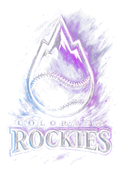 Colorado Rockies Halftone (black backround)