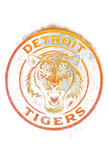 Detroit Tigers Halftone (black backround)