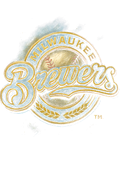 Milwaukee Brewers Halftone (black backround)