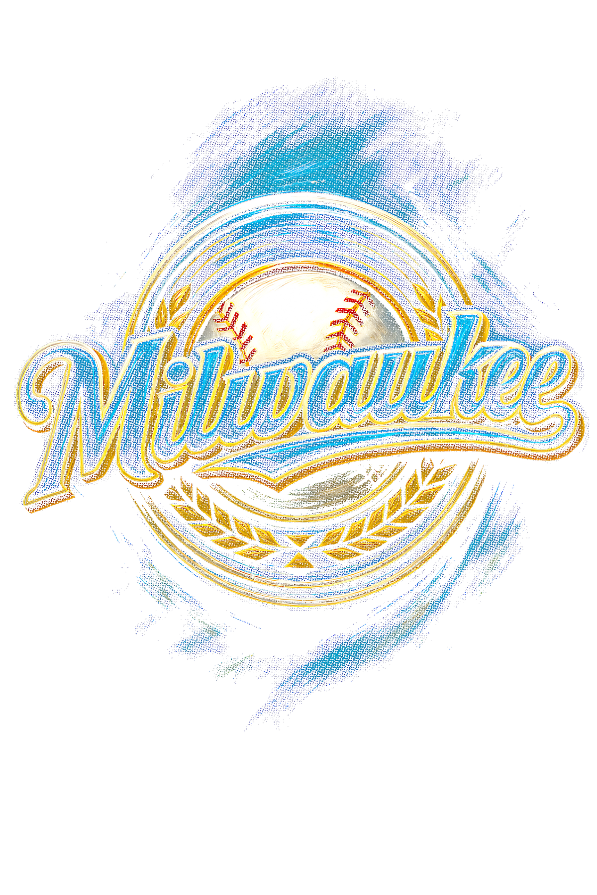 Milwaukee Halftone (black backround)