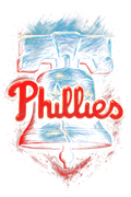 Philidelphia Phillies Halftone (black backround)