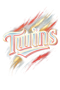 Minnesota Twins Halftone (black backround)