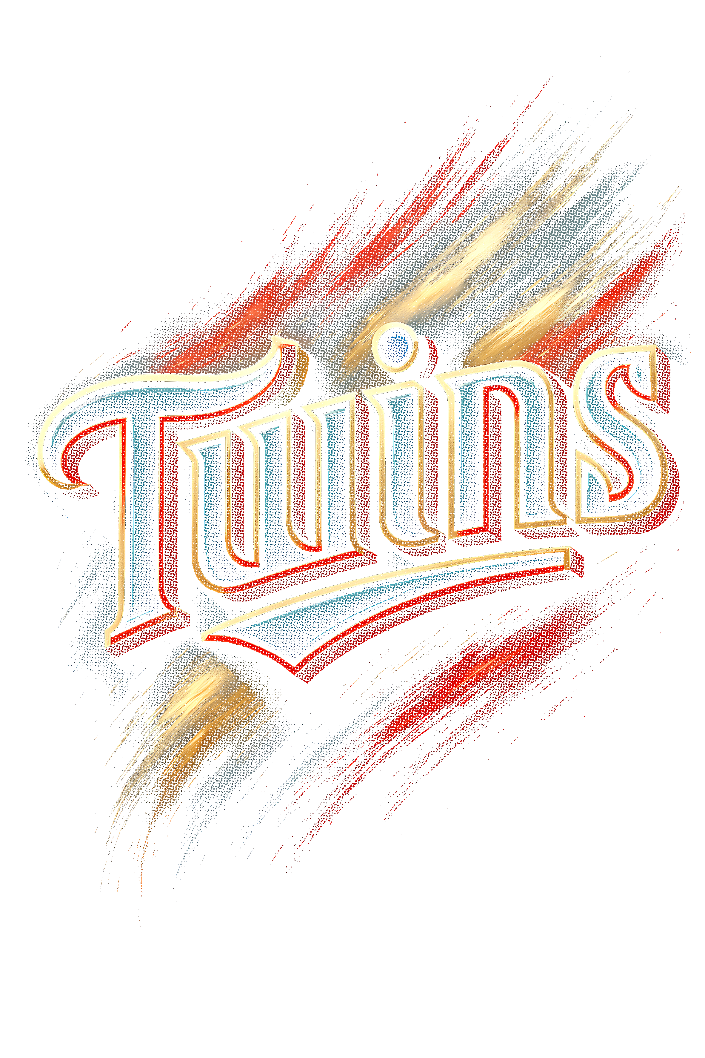 Minnesota Twins Halftone (black backround)