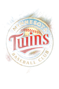 Minnesota Twins Halftone (black backround)
