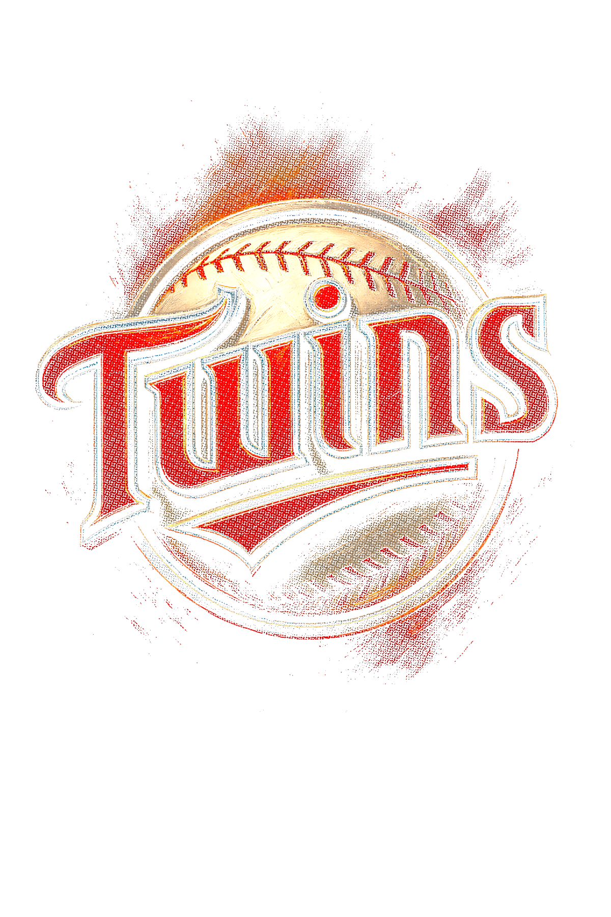 Twins Halftone (black backround)