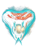 Baseball Halftone (black backround)