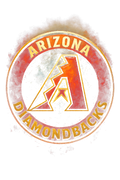Arizona Diamondbacks Halftone (black backround)