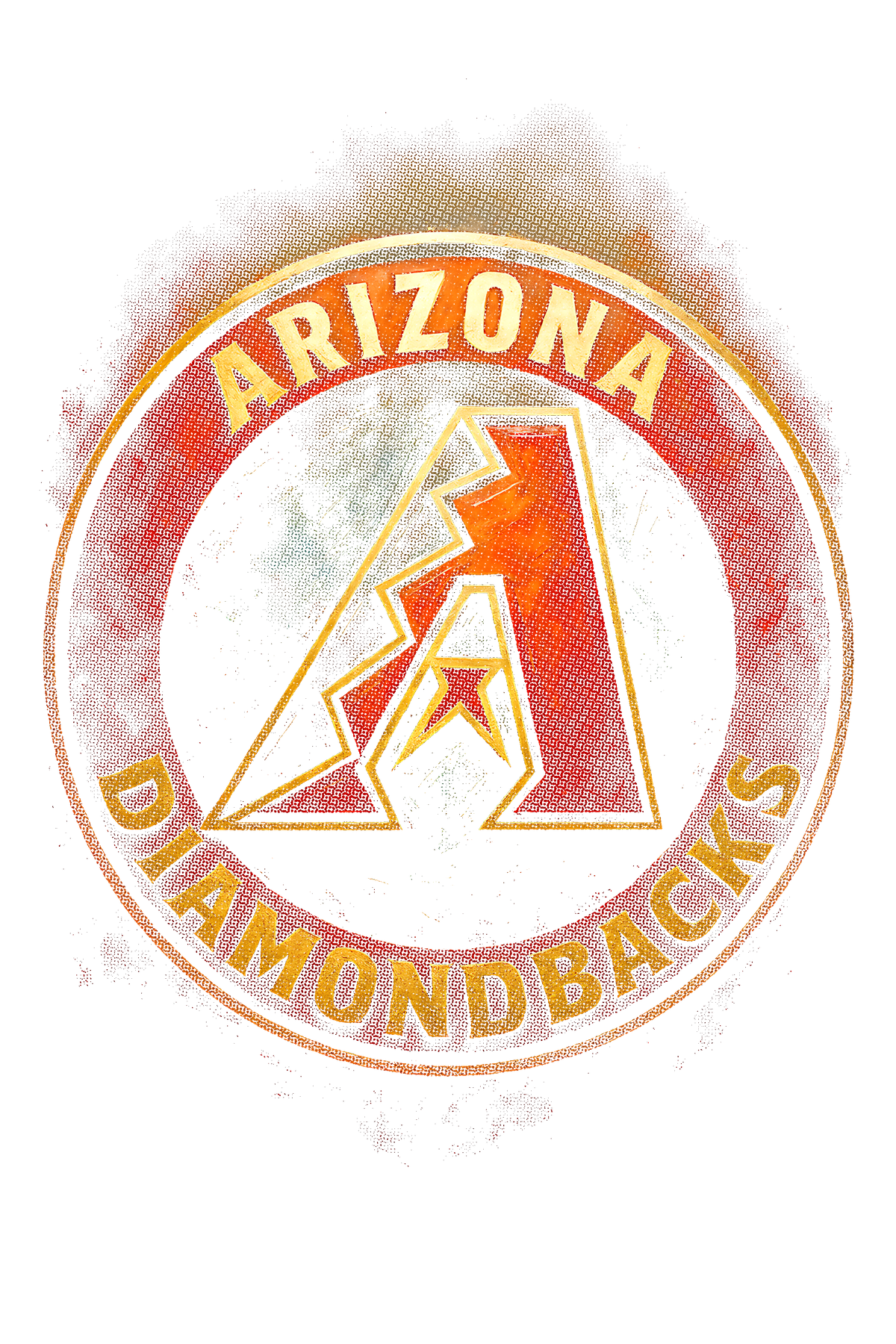 Arizona Diamondbacks Halftone (black backround)